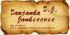 Damjanka Jankićević vizit kartica